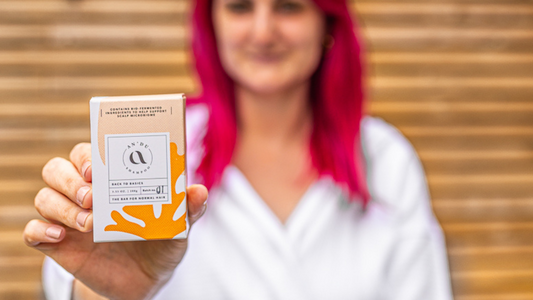 shampoo bar in paper bag