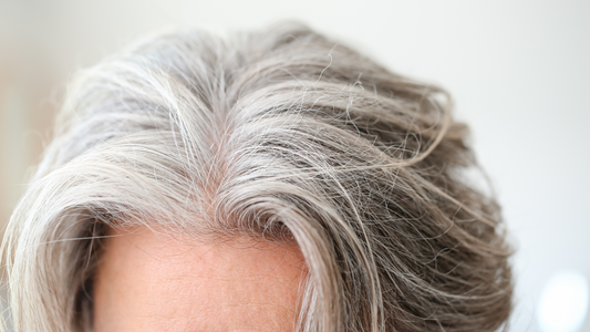 woman with grey hair