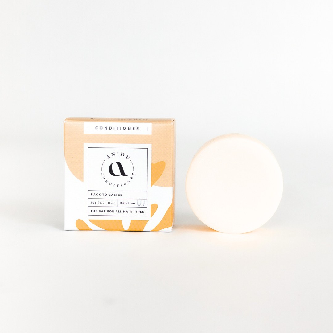 Conditioner bar for normal hair out of packaging
