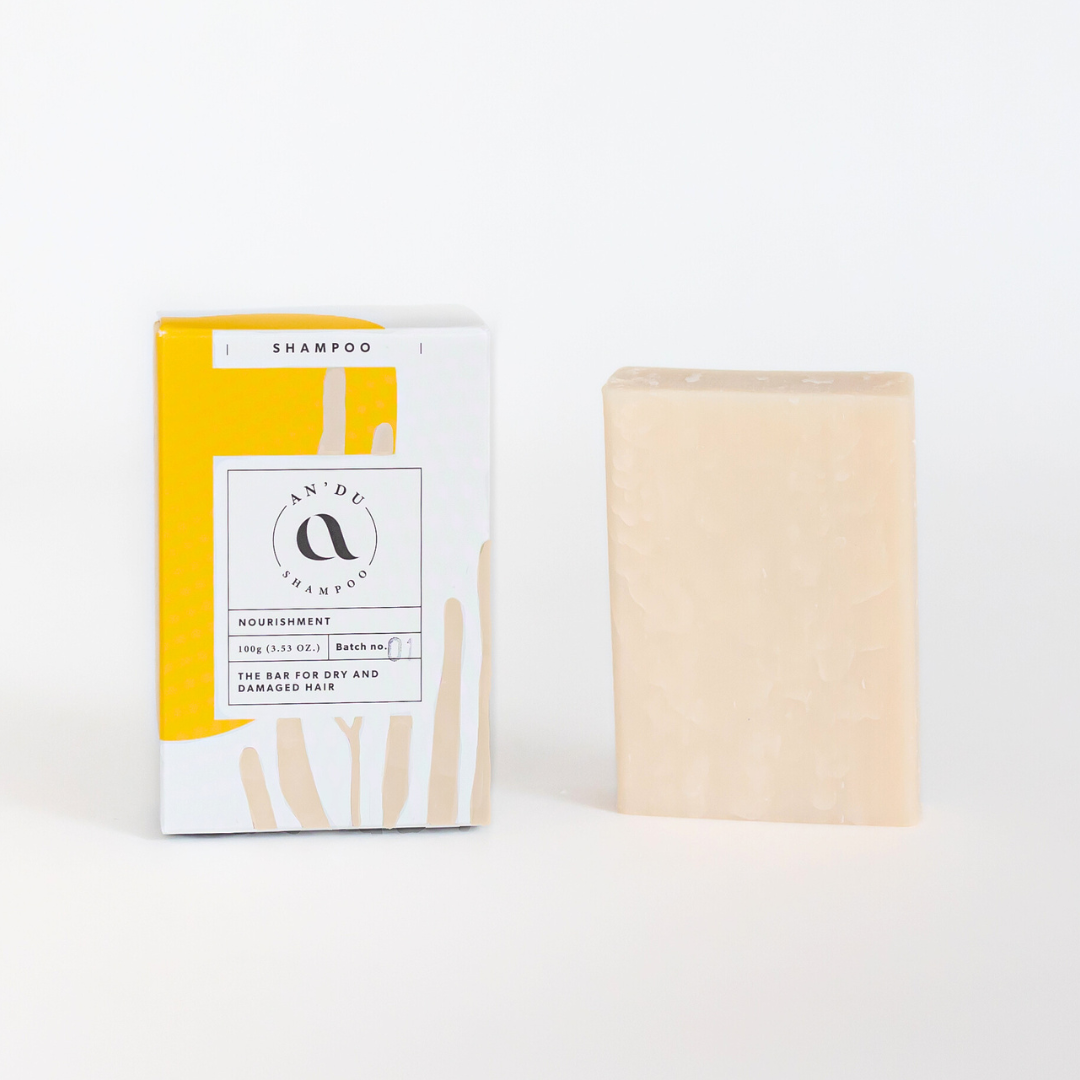Shampoo bar for dry and damaged hair, out of package